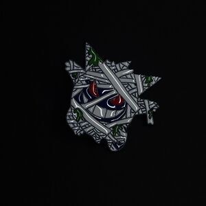 Pokemon Fan Art Style Enamel Lapel Pin Battle Scarred Bandaged Pikachu